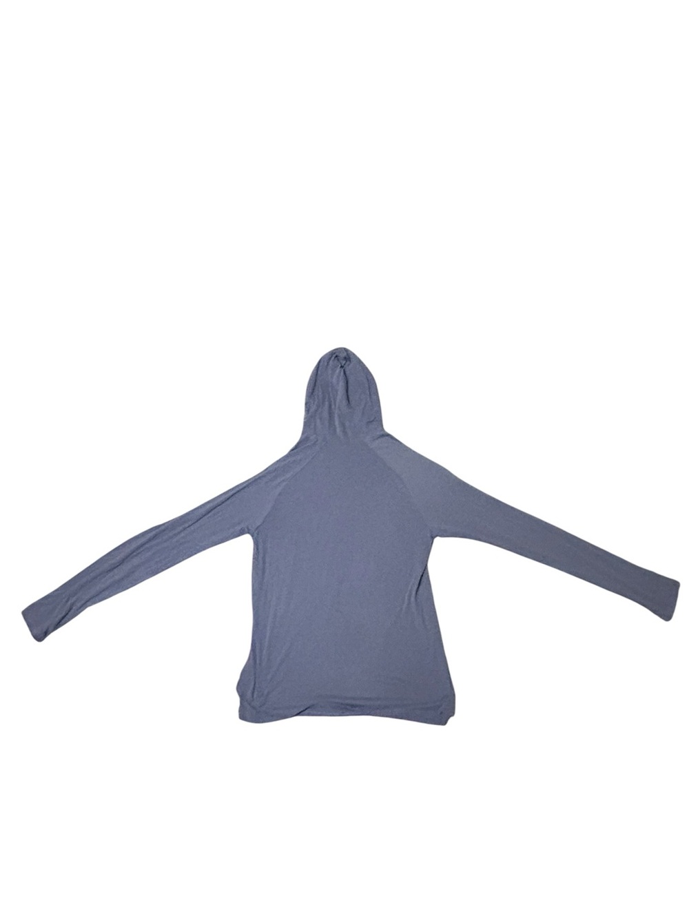 Alo Yoga Blue-Gray Long Sleeve Pullover Hoodie Lightweight - Picture 3 of 6